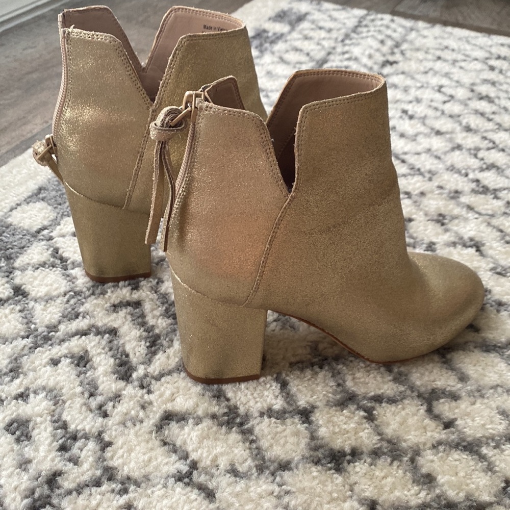 ALDO Gold Booties